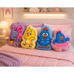 Almofadas Decorativas Galinha Pintadinha - Formato irregular Infantil