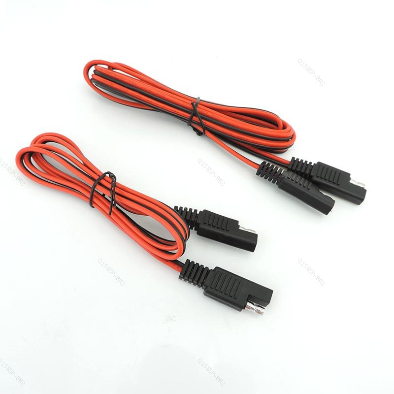SAE Para Power Conector De Cabo De Extensão Automotiva 18awg 10A Fio Sistema De Painel solar De Bateria De Carro 1M 2M B