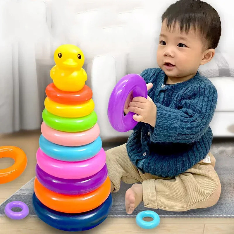 Brinquedo Montessori para Bebês: Torre de Bolas Rolantes, Jogos Educativos Montessori para Bebês, Pista de Empilhar, Bri
