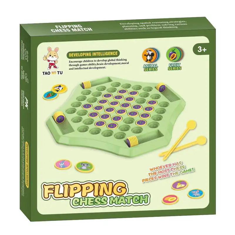 54Block chess piece flip memory battle game，Large Memory Chess Game，Suitable2-4Children's concentration and logic traini