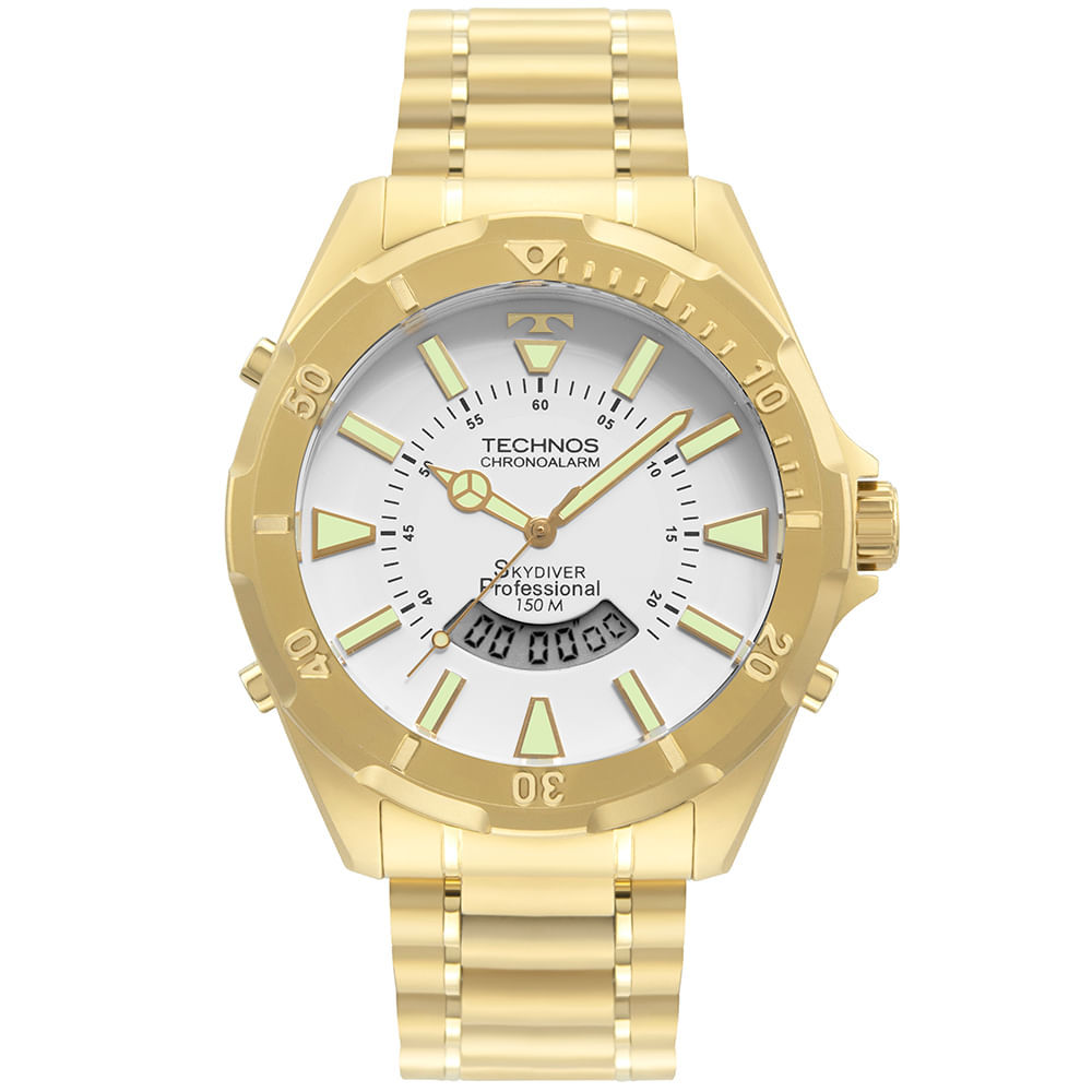 Relógio Technos Masculino Skydiver Dourado - WT205FLN/4B