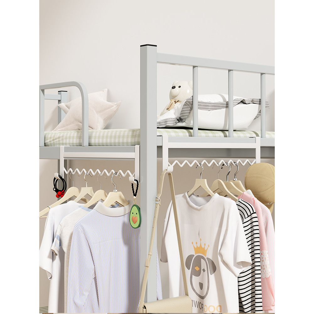 Dormitório cabide de cabeceira roupas gancho ferramenta útil superior inferior beliche Rack atrás da porta cama cabide q
