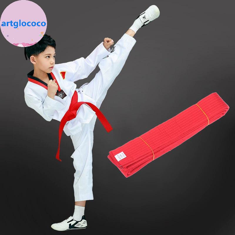 Artglococo 1 Peça 200cm Taekwondo ITF Cinto Colorido Artes Marciais Karate Judô Uniforme Acessórios Qualidade Algodão De