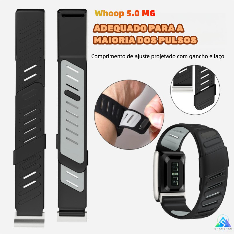 Pronta Entrega Pulseira Silicone para Whoop 5.0 MG ECG Compatível ONE Peak Sport Band