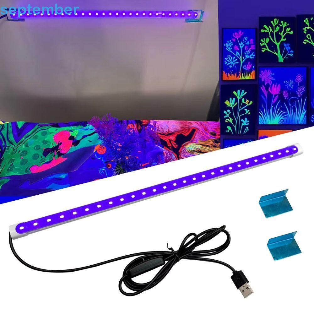 Luz Preta UV SEPTEMBERB , Lâmpada Ultravioleta Economizadora De Energia À Prova D'água , Fluorescente Multifuncional