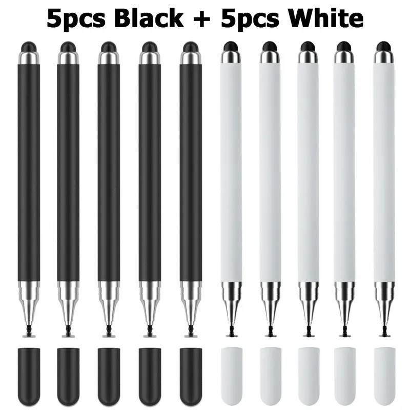 10 Canetas Touch 2 em 1 Universais para Tablet, Laptop, iPad, Caneta para Desenho em Tela, Caneta para Telefone e
