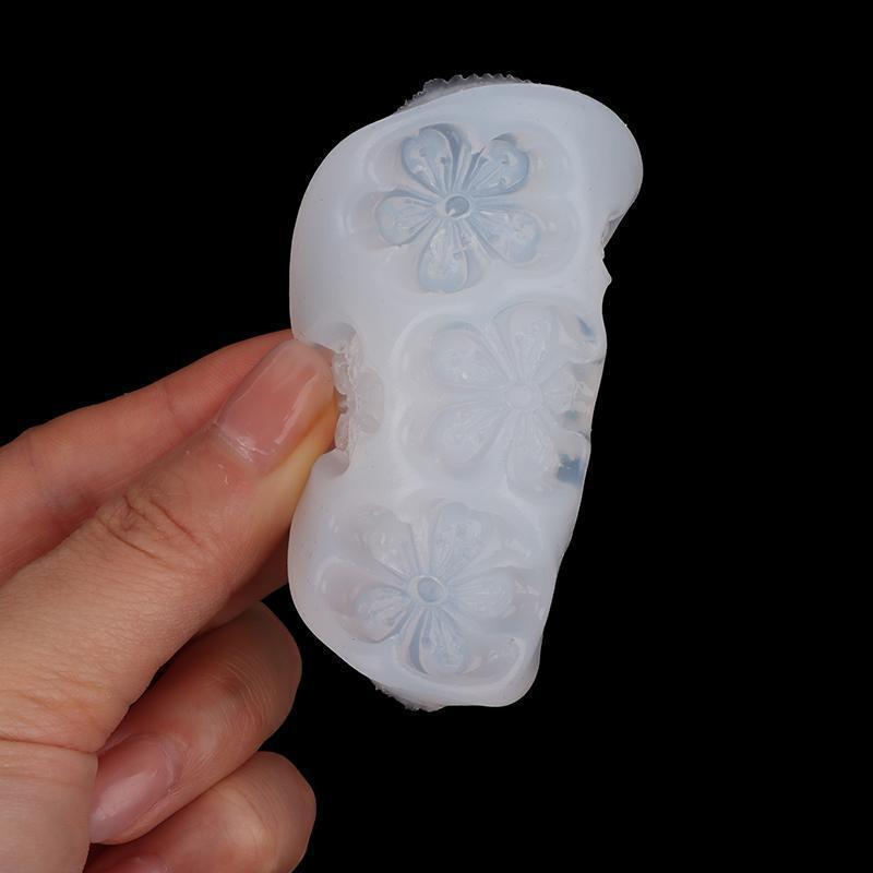 # Novo 1Pc Mini Flor De Cerejeira Pêssego Molde De Silicone DIY Mousse Bolo Fondant Ferramenta De Cozimento Cola De Gess