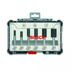 Jogo De Fresas Retas Bosch Encaixe De 6 mm 6 Peças