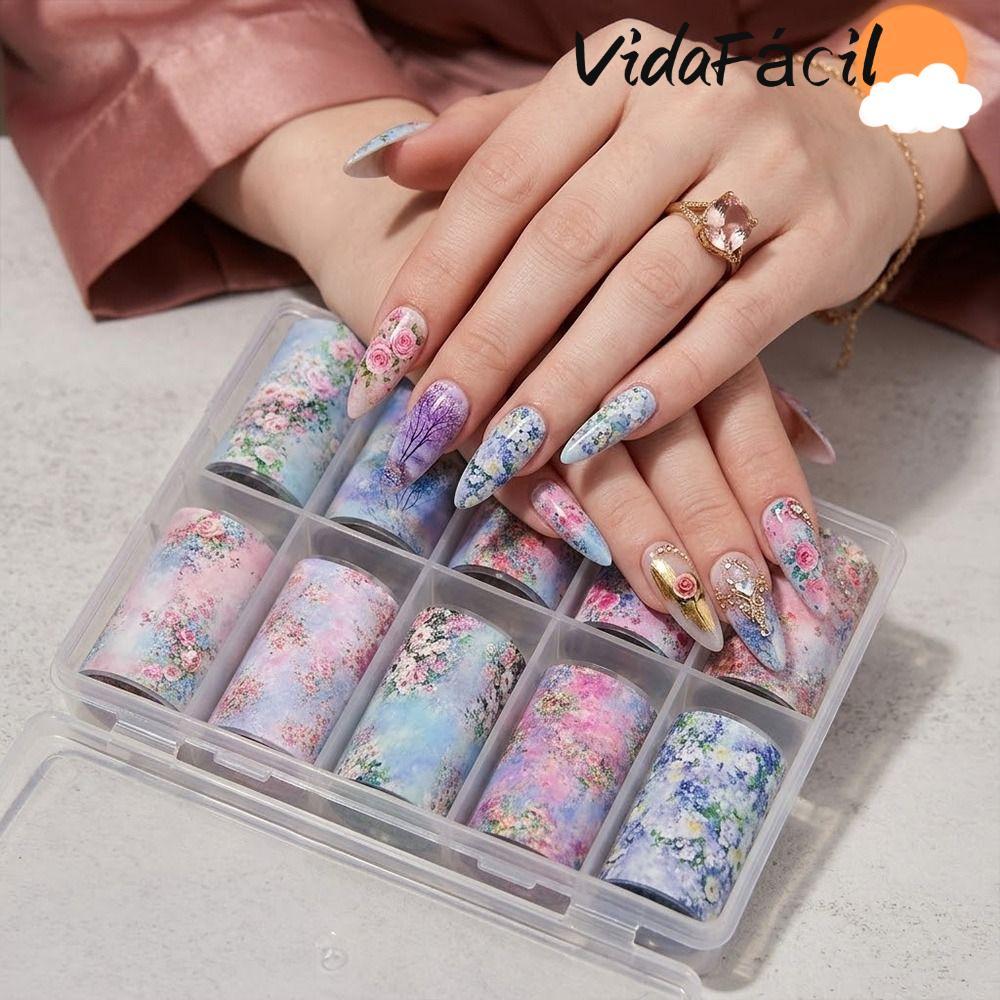 Folhas De Unhas Perfumadas , Adesivos Com Padrão De Listras Design De Renda Arte Preto E Branco Efeito De Lantejoulas