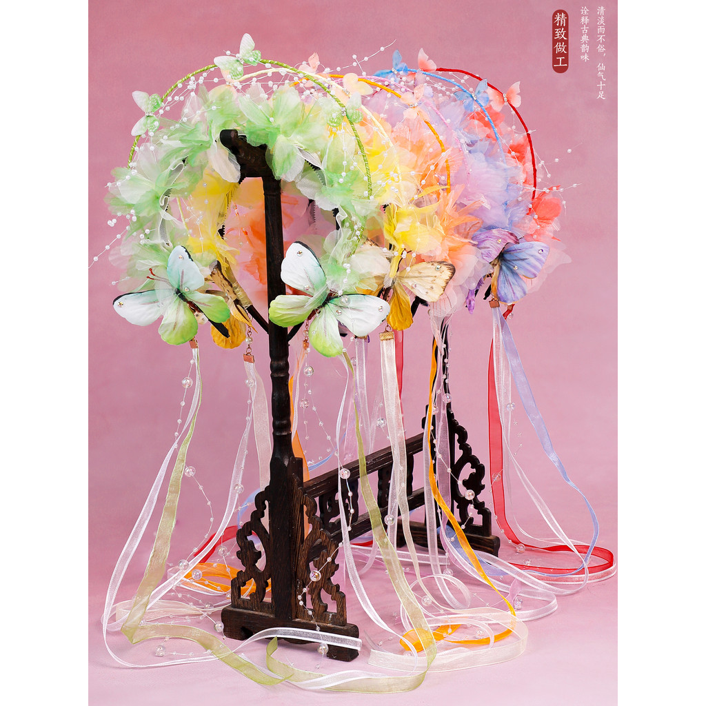 Crianças foto acessórios Hanfu acessórios de cabelo All-Match temperamento antigo bandana cos feliz sete acessórios de c