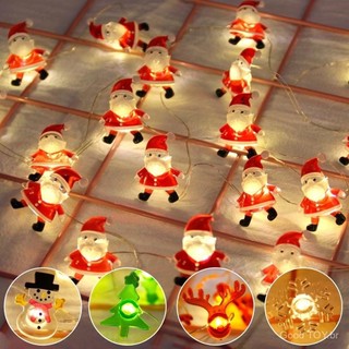 Adicionar à lista de desejos Luzes de Natal LED do Papai Noel/Luz noturna de árvore de floco de neve/Decoração familiar