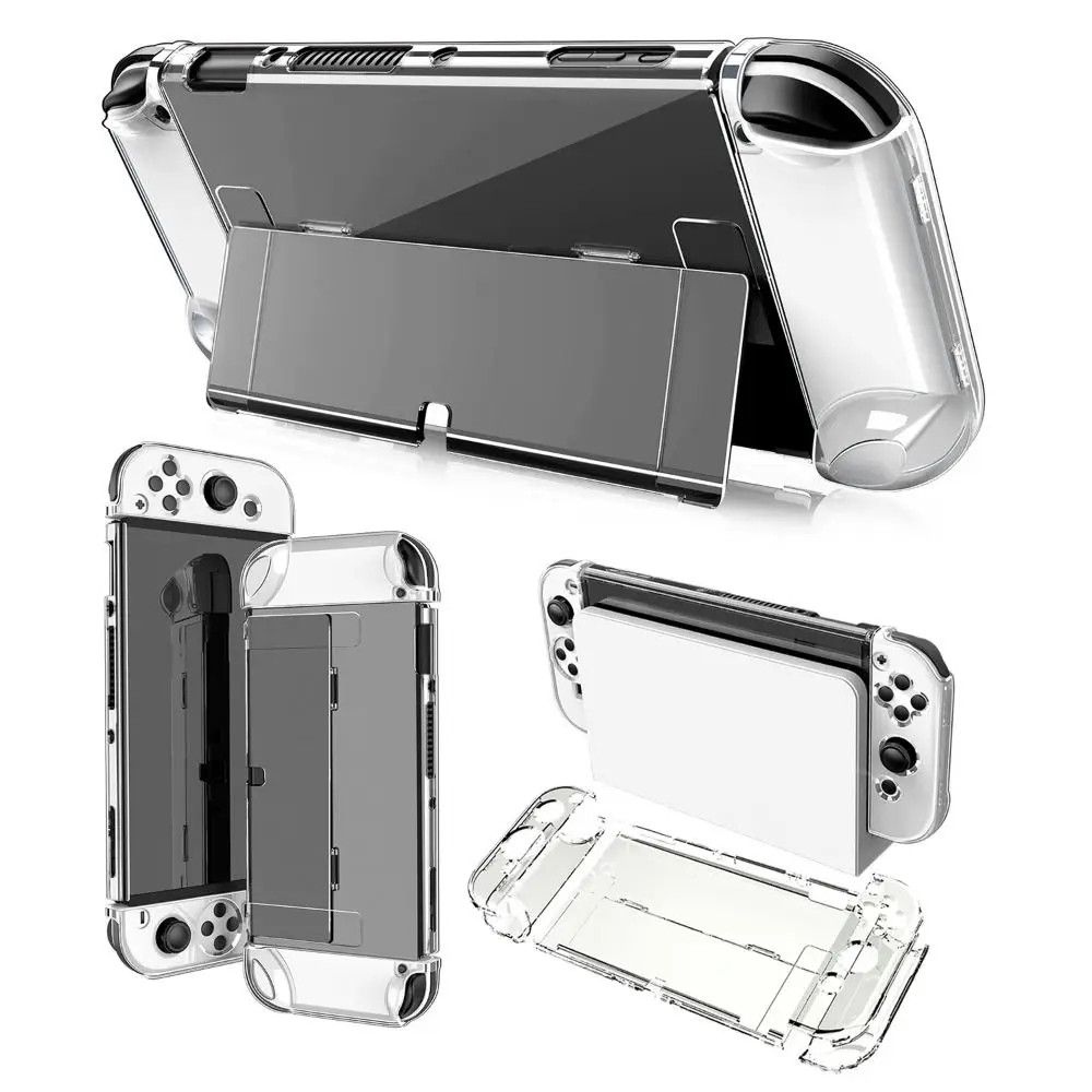 Kit Capa Protetora Rígida Acrílica Transparente Para Nintendo Switch OLED em Oferta na Shopee