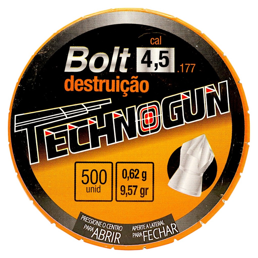 Chumbinho Technogun Bolt Destruição Cal. 4.5mm (.177) - 500un em Oferta na Shopee