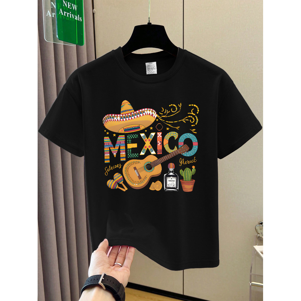 Camiseta Unissex Premium Plus size  Mexicana Roxa Básica  100% Algodão Confecção Própria