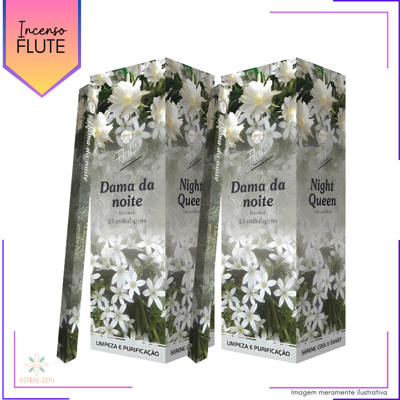 Incenso Flute Dama da Noite - Kit com 6 Iguais ou Variados
