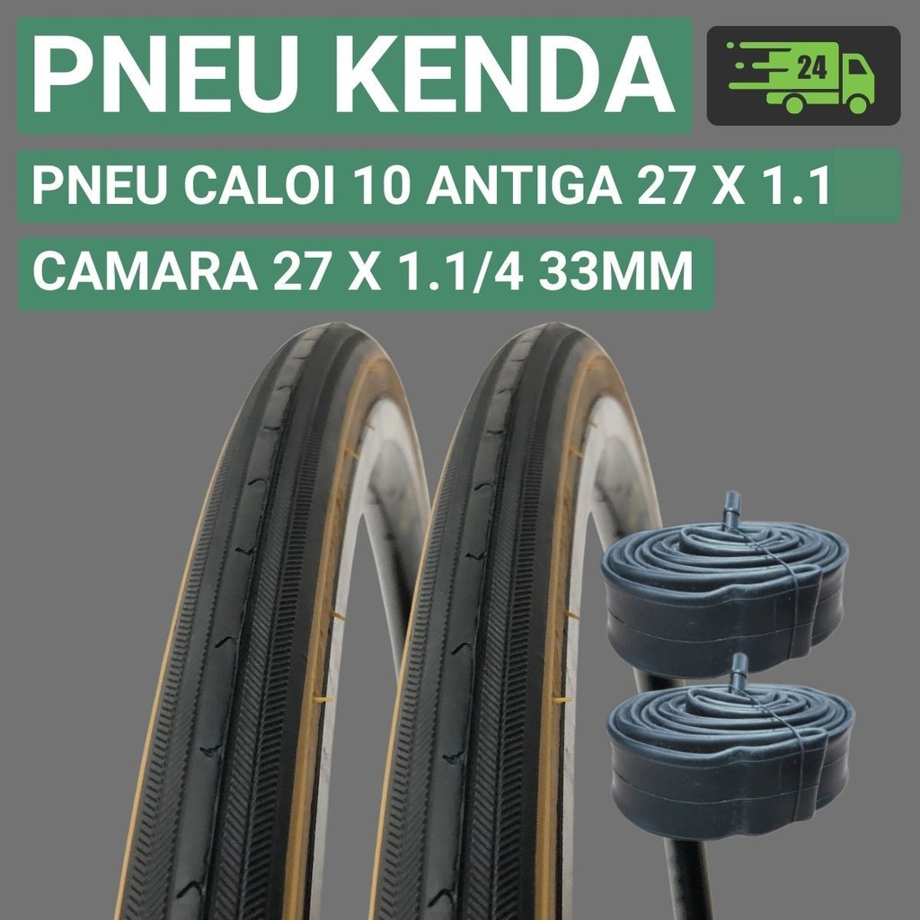 Pneu Kenda Pneu de Bicicleta Aro 27 X 1 Mais Fino que Pneu Caloi 10 Antiga Bicicleta Aro 2