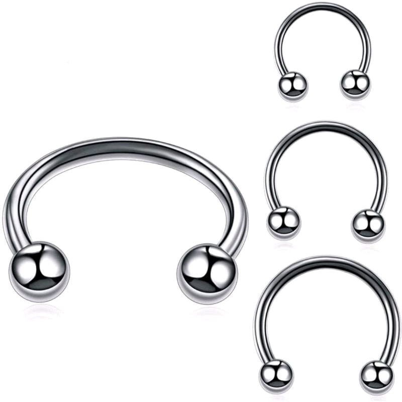 Piercing ferradura orelha boca septo aço cirúrgico unissex em Oferta na Shopee