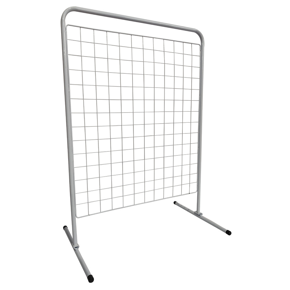 Biombo Balcão 0,85x0,63m Tela Aramada Expositor Loja Encartelados +15 Ganchos 15cm Display Metal