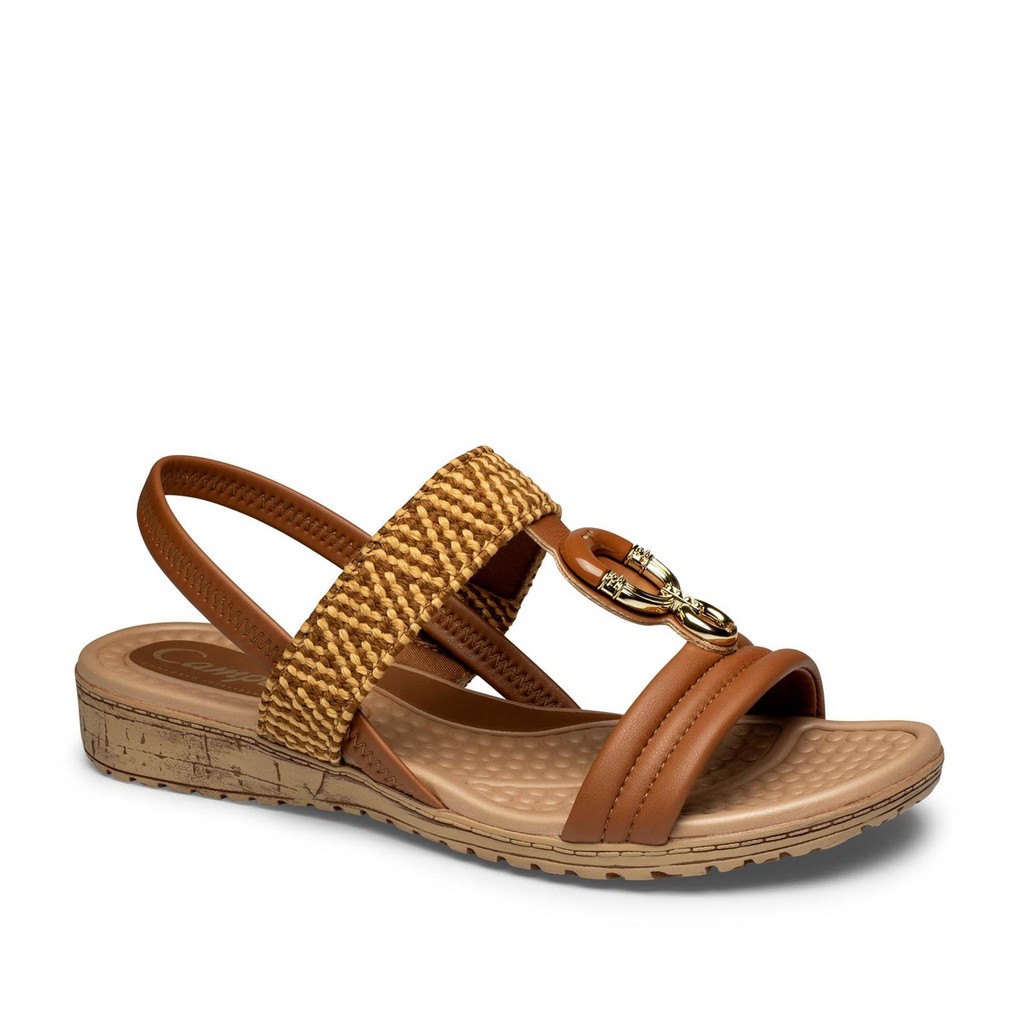 Sandália Campesí Anabela Feminina CE163 em Oferta na Shopee