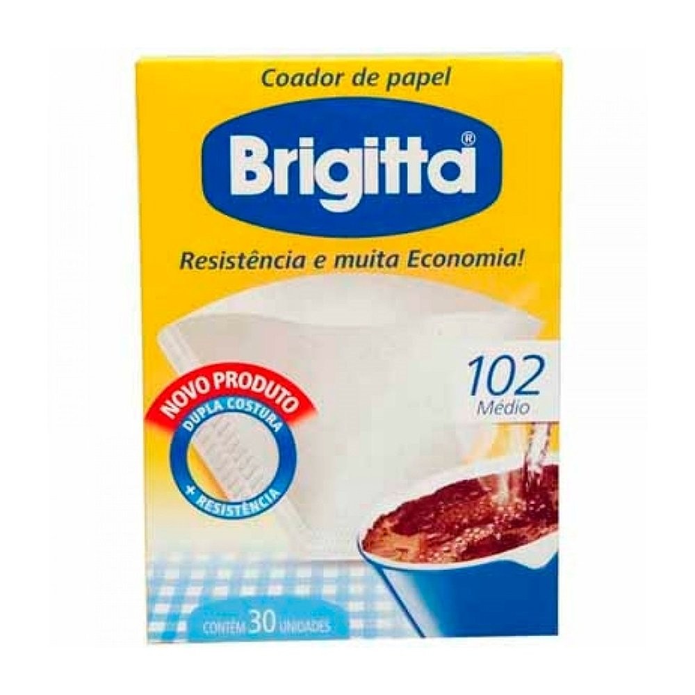 Filtro De Papel Brigitta 102 - 6 pacotes c/ 30 unidades em Oferta na Shopee