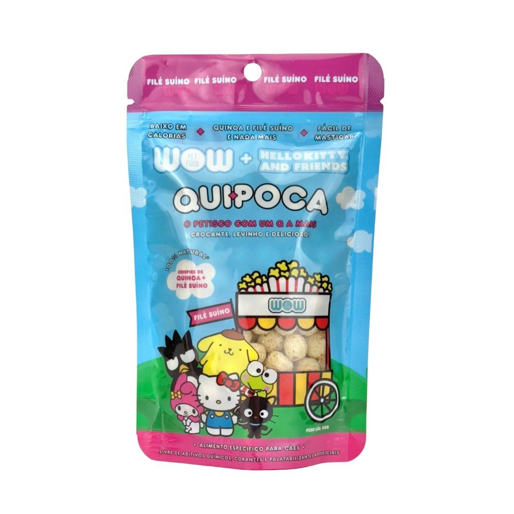 Quipoca Petisco para Cães Sabor Filé Suíno 30gr - Wow