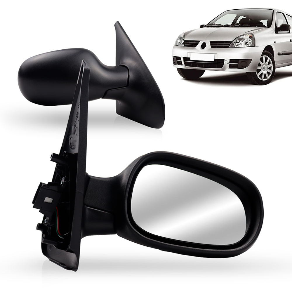 Par Retrovisor Clio 99 2000 2001 2002 2003 2004 2005 2006 2007 2008 2009 2010 2011 Elétrico