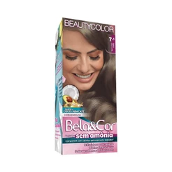 Coloração Bela&Cor Sem Amônia 7.1 Louro Cinza Médio