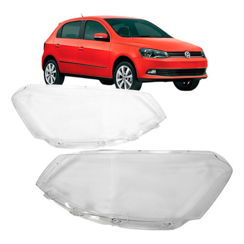 Par De Lente Farol Gol Voyage Saveiro G6 2013 14 15 2016 Foco Simples
