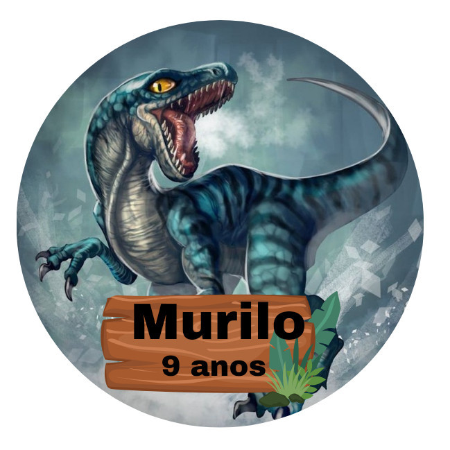 Chaveiro Dinossauro Rex Personalizado 48 unidades MDF já vão montados, para festa, aniversário, lembrancinhas