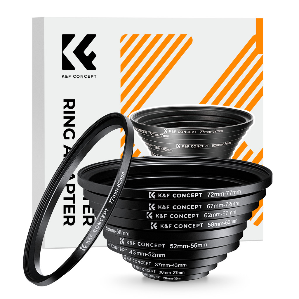 Kit 11 Anéis Adaptadores Para Filtro Step Up K&F Concept