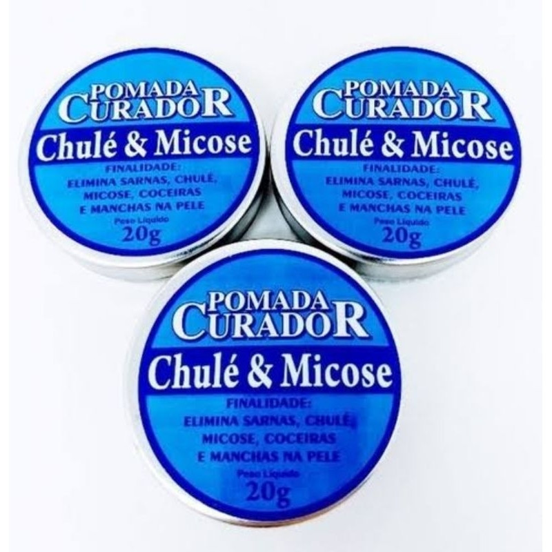 3 UN POMADA CURADOR CHULÉ & MICOSE -20g