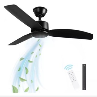 Ventilador de Teto Sem Luz 42 Polegadas Silencioso Potente Econômico 3 Pás 6 Velocidades Decoração Moderno Instalação em Oferta na Shopee