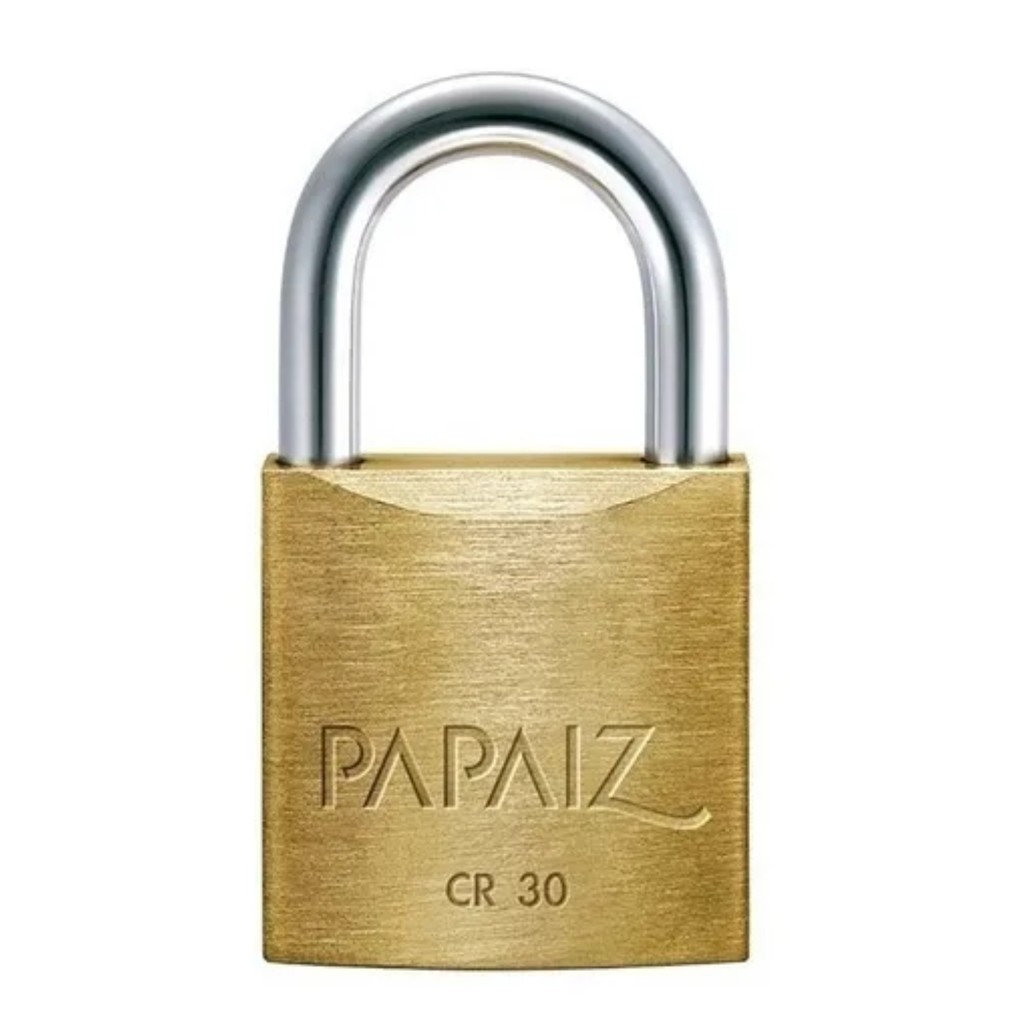 Cadeado Em Latão De Cr30 Linha Clássica - Papaiz Cor Dourado em Oferta na Shopee