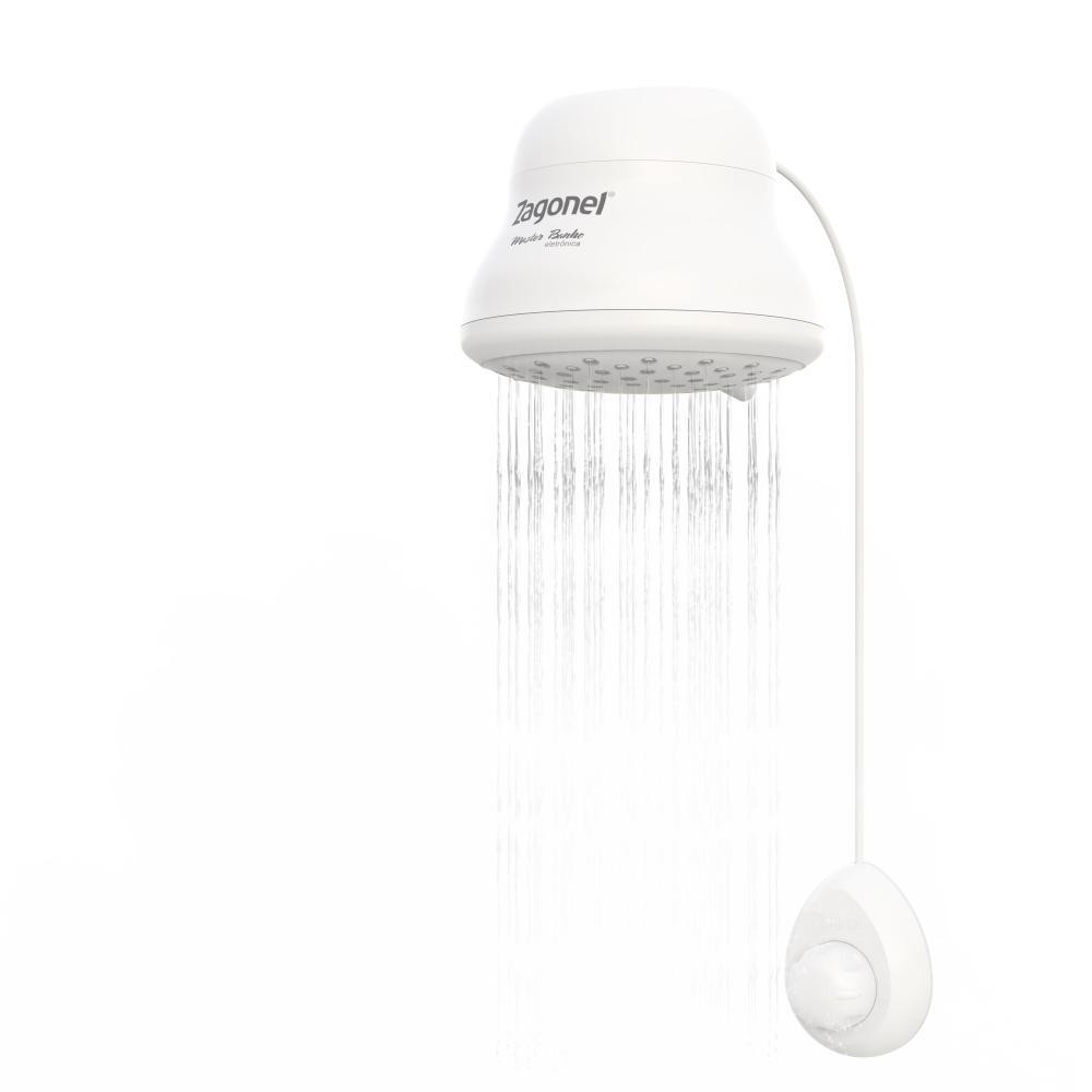 Ducha De Banho Master Eletrônica Branco Blindada Zagonel 7500W 220V em Oferta na Shopee