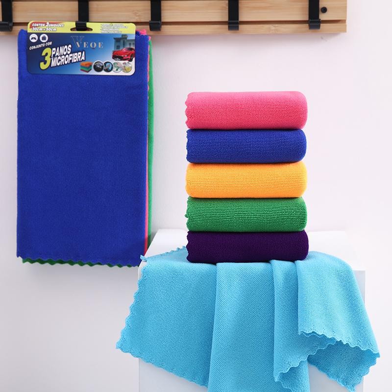 Kit de 12 Panos de Microfibra Super Absorvente–Limpeza Rápida para Casa, Cozinha e Carro ，Macio, Durável e Sem Pelos em Oferta na Shopee