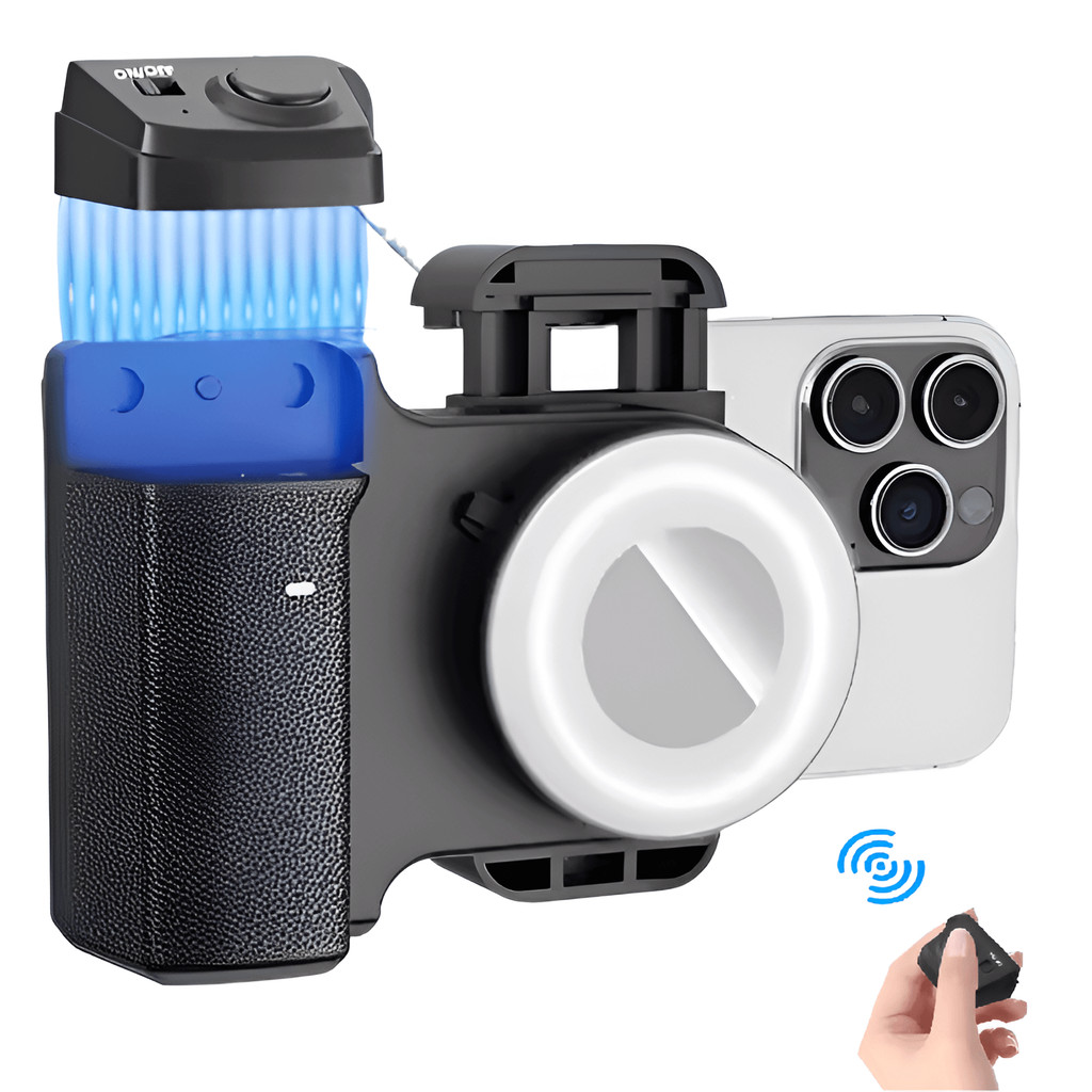 Suporte Grip para Smartphone PH-30D Led Preenchimento e Controle Bluetooth