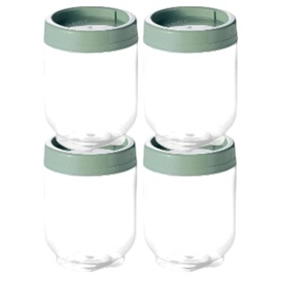 Kit 4 Pote Organizador Gire e Trave Porta Tempero Empilhável Verde Sálvia em Oferta na Shopee