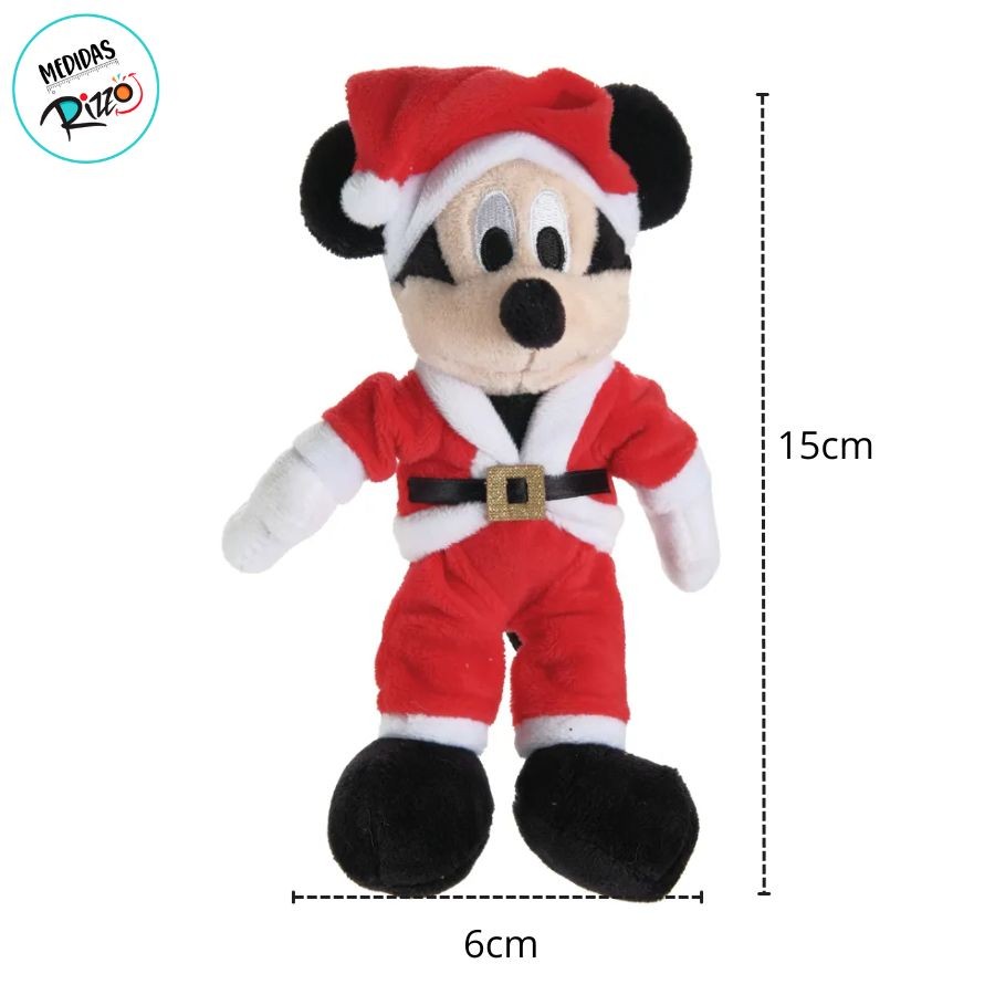 Detalhes do Pelúcia Mickey Mouse de Natal - 15cm - 1 unidade - Disney Original - Rizzo