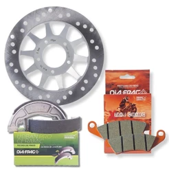 Disco de Freio Nxr 150 Bros + Pastilhas e Lonas Cerâmica