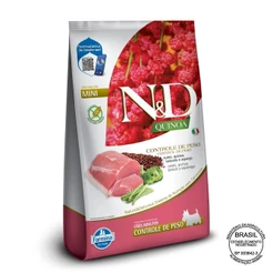 Ração Nd Quinoa Cães Adultos Raça Mini Controle de Peso SuÍno 7Kg