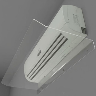 Defletor para Ar Condicionado Acrílico 100cm – Direciona o Ar 7.000–13.000 BTUs em Oferta na Shopee