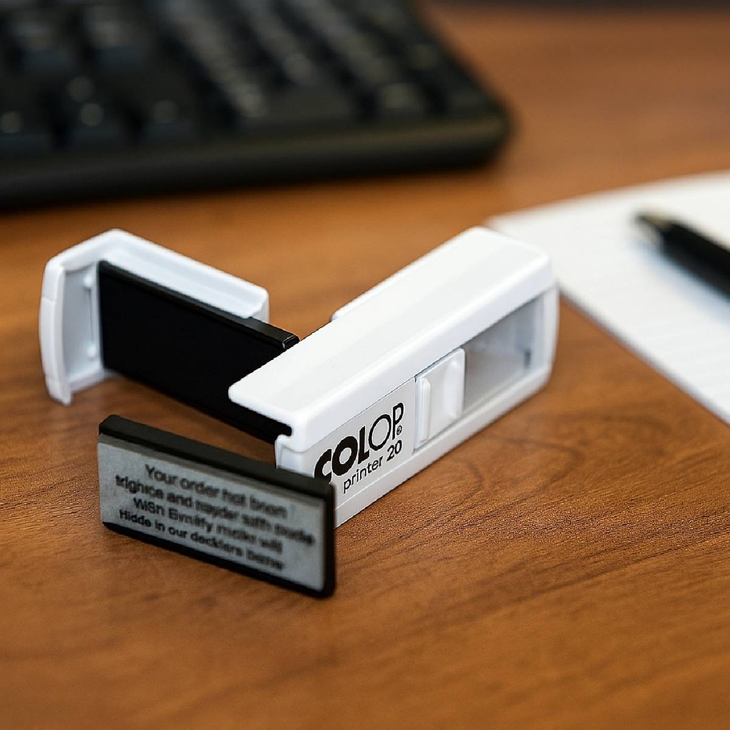 Carimbo Personalizado Colop Pocket Stamp Plus 20 Branco