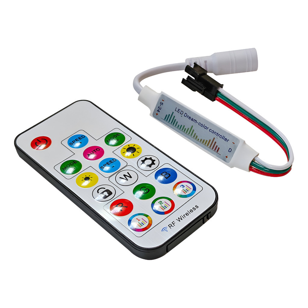 Controle Controladora Sp104e Ritmica Som Musical Ws2811 2812 Luz Rgb Tensão De Operação 5-12v em Oferta na Shopee