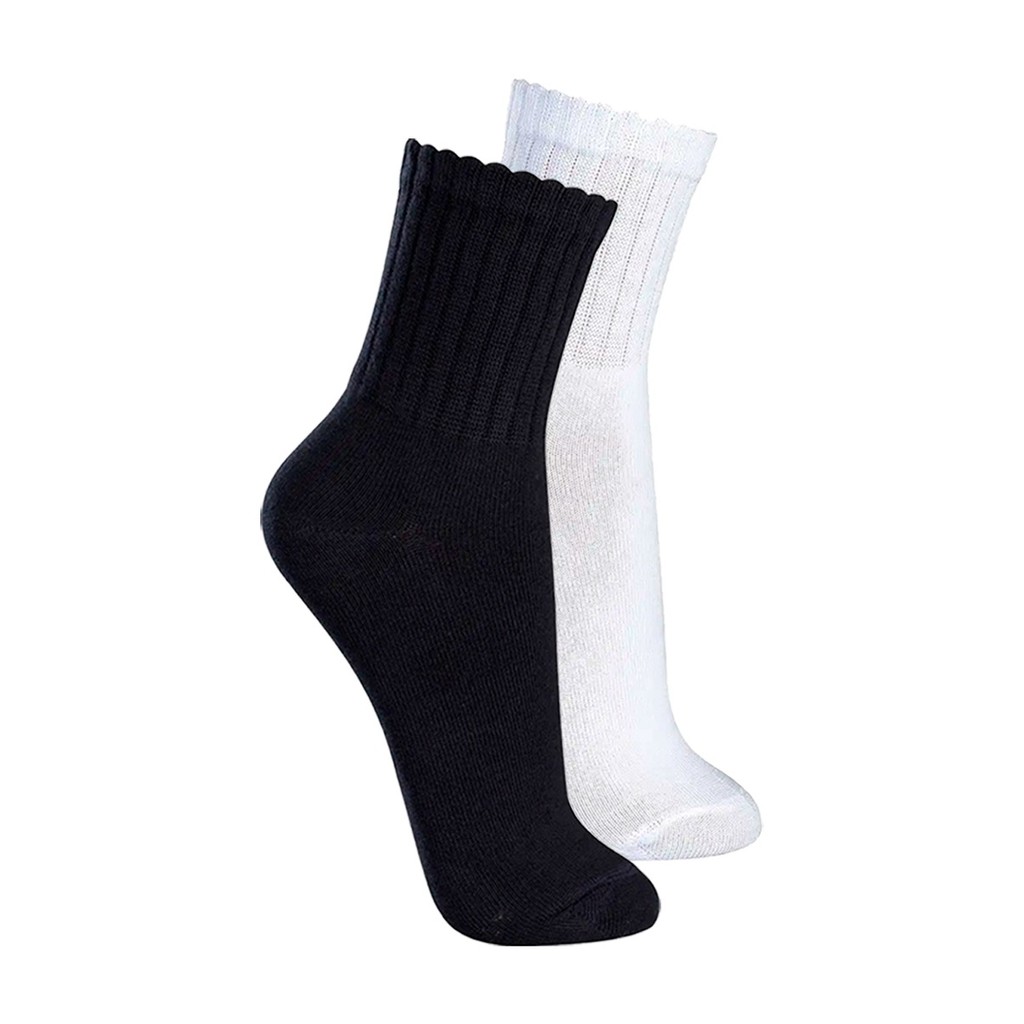 Kit com 2 Pares de Meias Esportiva Cano Médio Lupo 3290-009 Colorido em Oferta na Shopee