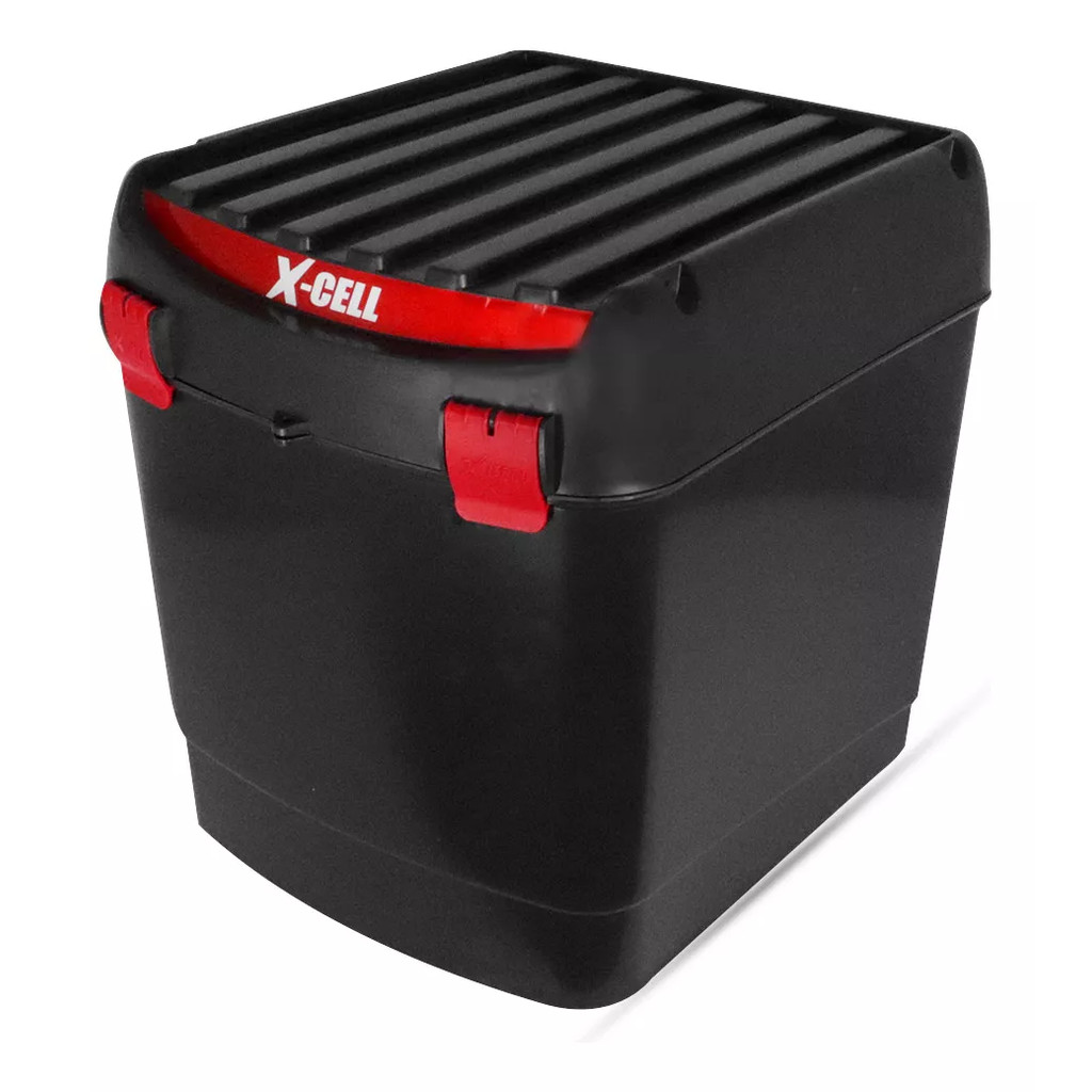 BAU MOTOBOY 100 LITROS XCELL TRASEIRO PRETO em Oferta na Shopee