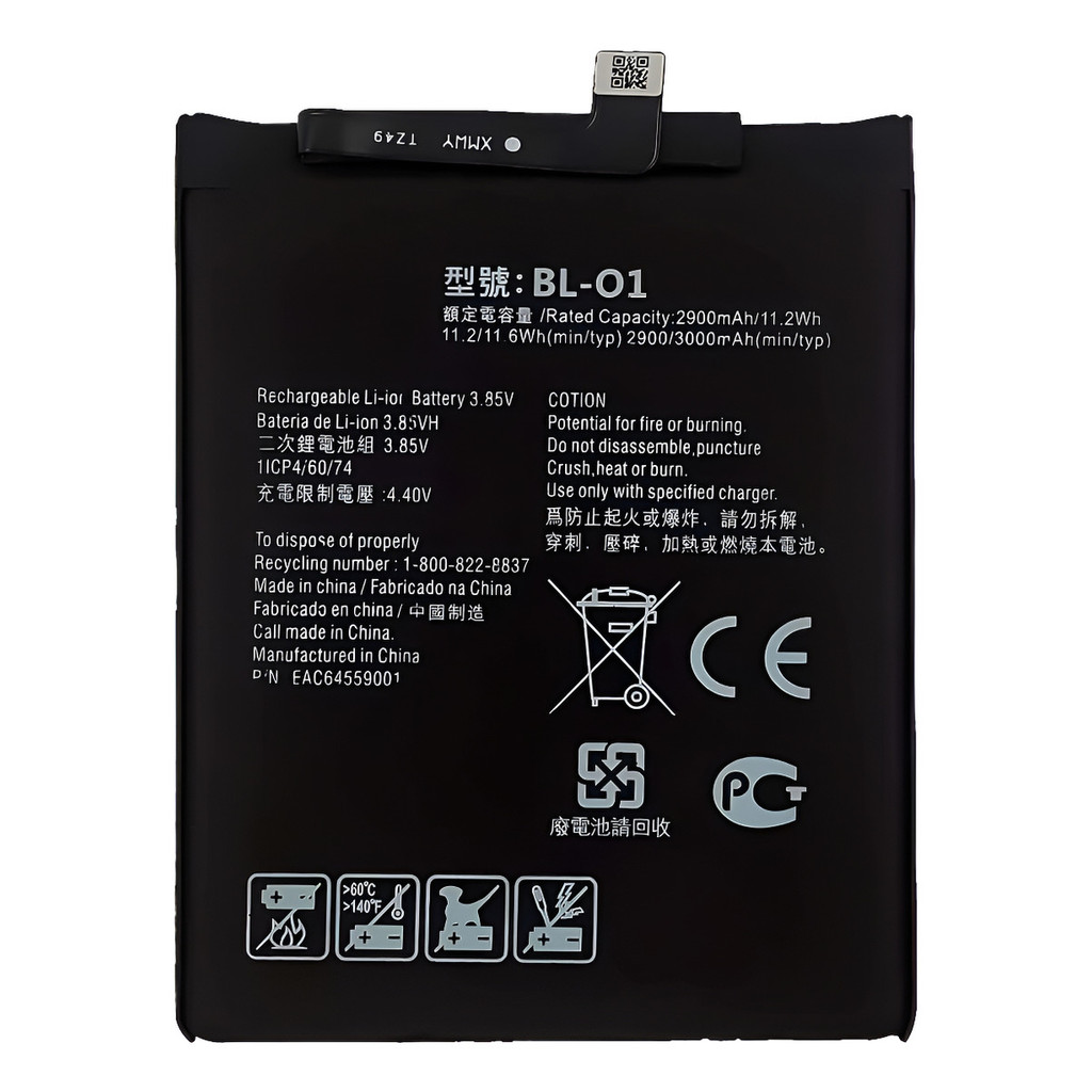 Baterla Para Motorola K8 Plus K430 3000 Mah + Duração