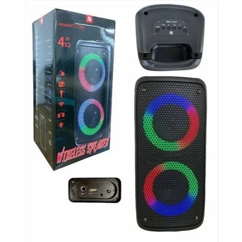 Caixa de som Bluetooth Potente Amplificada Super Led portátil auto falante 4x2 Grande