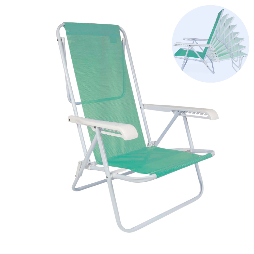 Cadeira Reclinável Aço 8 Posições Anis 002259 MOR em Oferta na Shopee