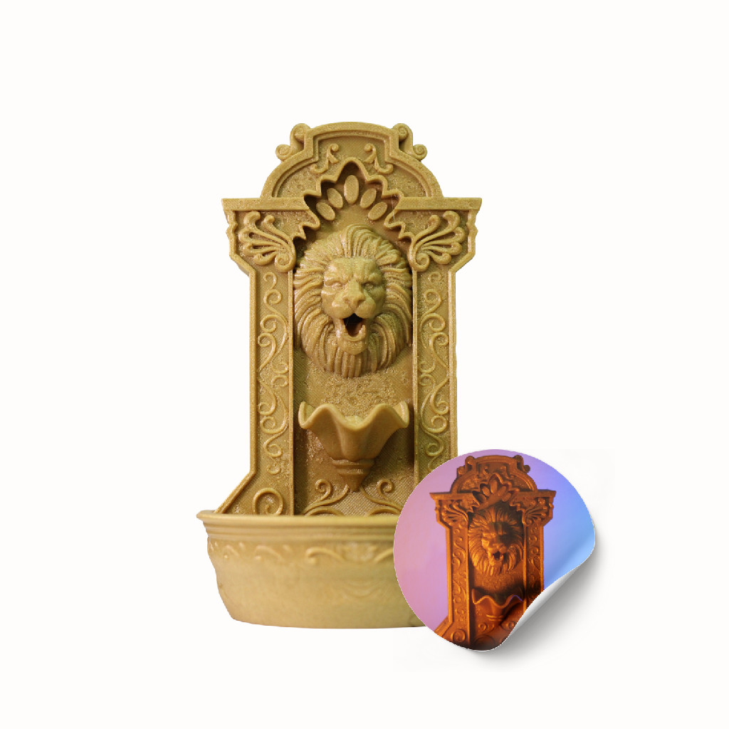 Imagem Incensário Aslan Cascata Porta Incenso Leão Aromatizador