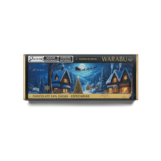 CHOCOLATE NATAL ESPECIARIAS 54% CACAU, 40G